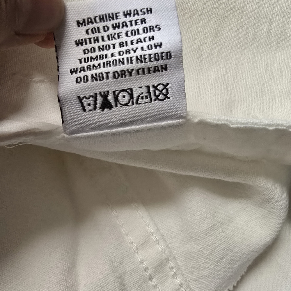 Velvet Heart White Cropped Jean Jacket Size L-NWT - Picture 11 of 16